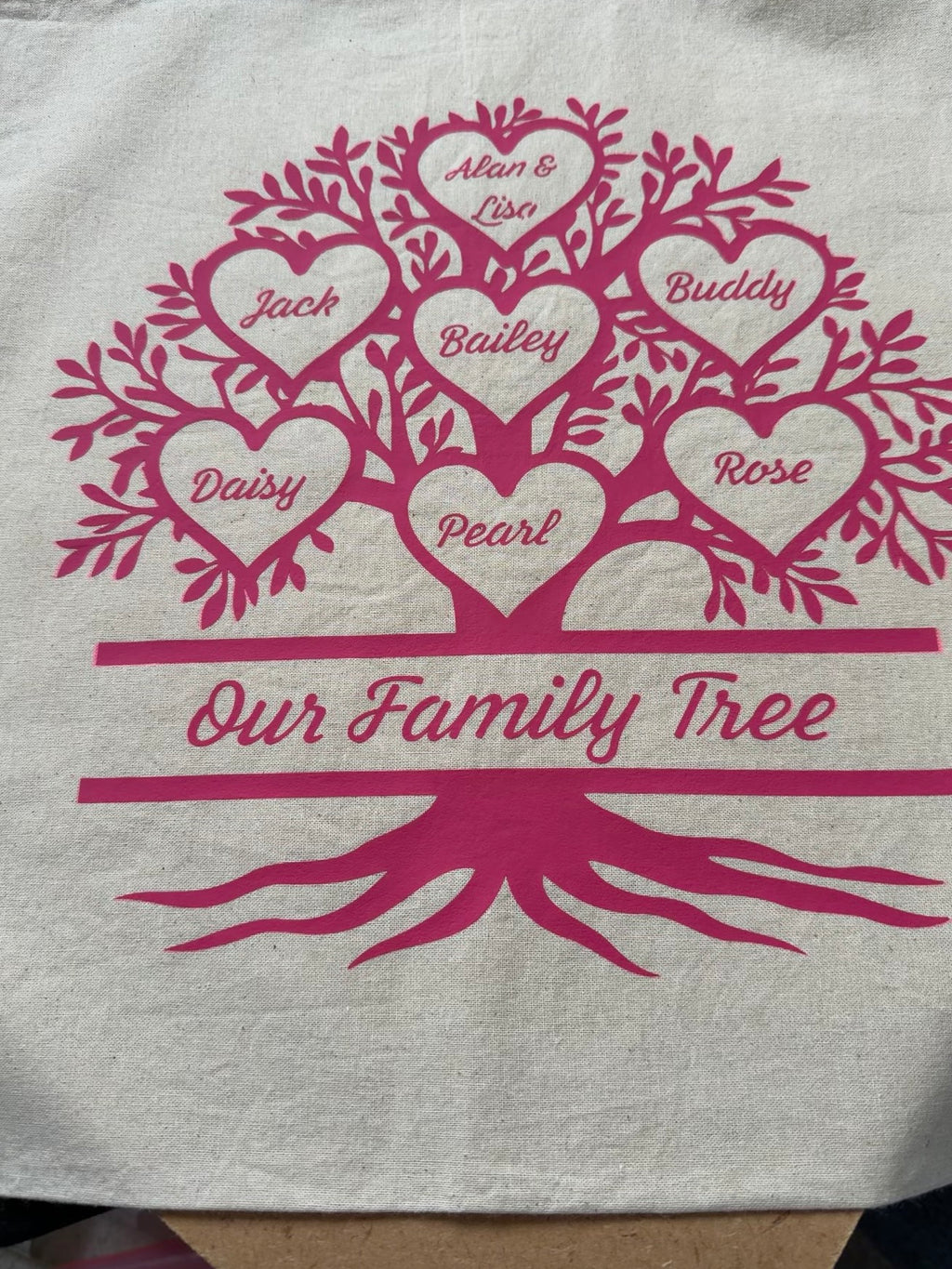 Personalised tote bags